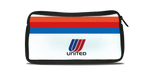 United Airlines Red & Blue Logo Bag Sticker Travel Pouch