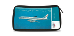 United Airlines DC8 Bag Sticker Travel Pouch