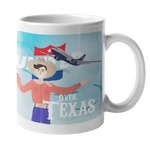United Airlines Big Tex Over Texas Coffee Mug