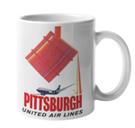 United Airlines Pittsburgh Coffee Mug