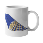 United Airlines Livery Plane Tail Coffee Mug