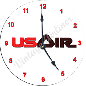 US Air 1979 Logo Wall Clock
