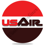 US Air Red Logo Round Coaster