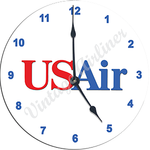 US Air 1989 Logo Wall Clock