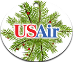 US Air 1989 Logo Ornaments