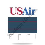 US Air Timetable Cover Round Coaster