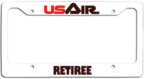 USAir Retiree - License Plate Frame - First Logo