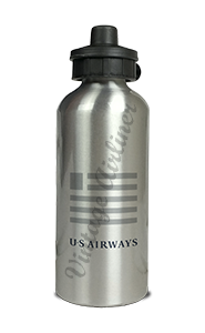 US Airways Logo Aluminum Water Bottle
