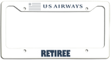US Airways Retiree - License Plate Frame