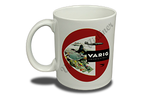 Varig Airlines Vintage Bag Sticker  Coffee Mug