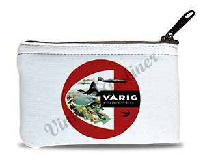 Varig Airlines Vintage Bag Sticker Rectangular Coin Purse