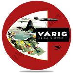 Varig Airlines Vintage Round Coaster