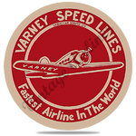 Varney Speed Lines Bag Sticker Round Coaster