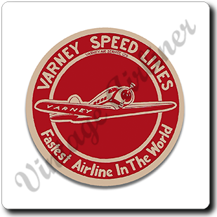 Varney Speed Lines Bag Sticker Square Coaster
