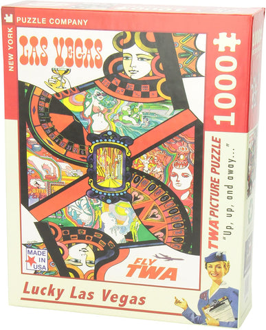Las Vegas TWA Travel Poster Puzzle by New York Puzzle Company - (1,000 pieces)