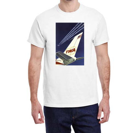 TWA Globe Airplane Tail T-shirt