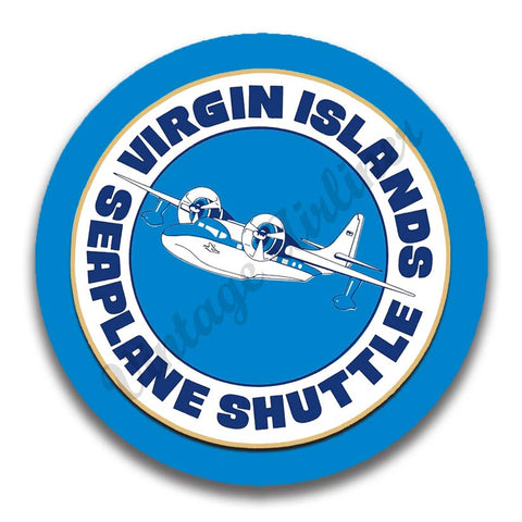 Virgin Islands Seaplane Shuttle Vintage Magnets