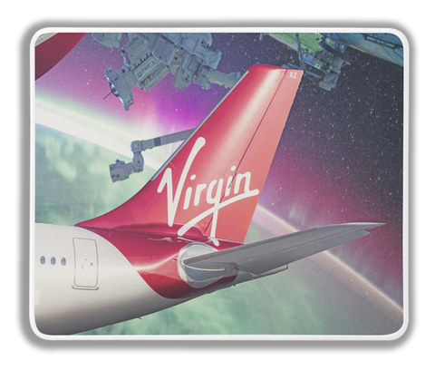 Virgin Airways In Space Mousepad