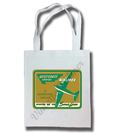 West Coast Empire Airline Vintage Tote Bag