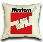 Western Airlines Last Logo Linen Pillow Case Cover