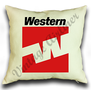 Western Airlines Last Logo Linen Pillow Case Cover