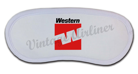 Western Airlines Last Logo Sleep Mask