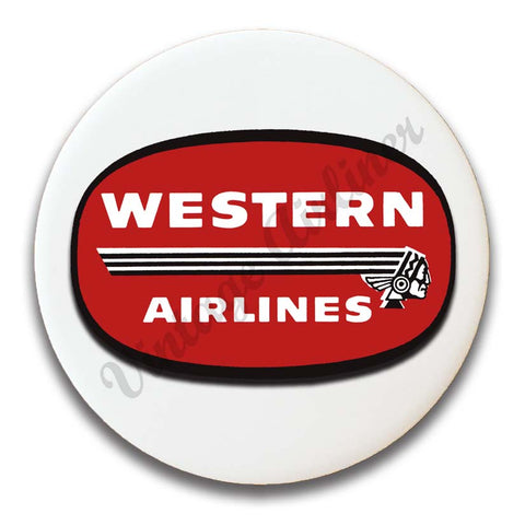 Western Airlines 1950's Vintage Logo Magnets