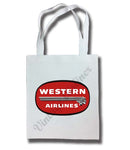 Western Airlines 1950's Vintage Logo Tote Bag