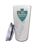 Western Airlines 1940's Bag Sticker Tumbler