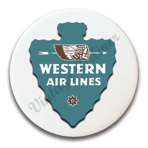 Western Airlines Vintage 1940's Magnets