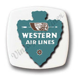 Western Airlines Vintage 1940's Magnets