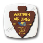 Western Airlines Vintage Oldest Airline Magnets