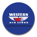 Western Airlines Vintage 1950's Logo Magnets