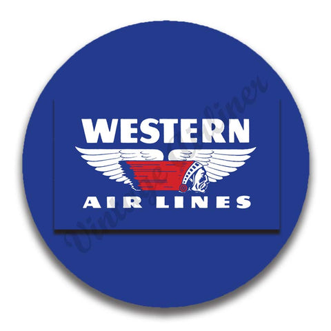 Western Airlines Vintage 1950's Logo Magnets