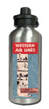 Western Airlines Skyway To Western Playgrounds Aluminum Water Bottle