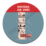 Western Airlines Skyway To Western Playgrounds Mousepad