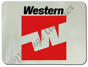 Western Airlines Last Logo Glass Cutting Board