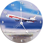 Western Airlines DC10 Wall Clock