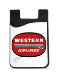 Western Airlines Vintage Logo Card Caddy