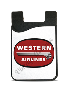 Western Airlines Vintage Logo Card Caddy