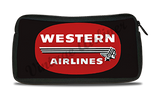 Western Airlines 1950's Vintage Logo Travel Pouch