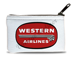 Western Airlines 1950's Vintage Logo Rectangular Coin Purse