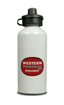 Western Airlines 1950's Vintage Logo Aluminum Water Bottle