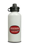 Western Airlines 1950's Vintage Logo Aluminum Water Bottle