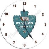 Western Airlines First Logo Wall Clock