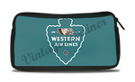 Western Airlines Vintage 1940's Bag Sticker Travel Pouch