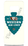 Western Airlines Vintage 1940's Bag Sticker Phone Case