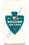 Western Airlines Vintage 1940's Bag Sticker Phone Case