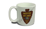 Western Airlines Oldest Airline Bag Sticker  Coffee Mug