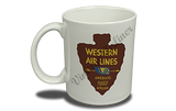 Western Airlines Oldest Airline Bag Sticker  Coffee Mug